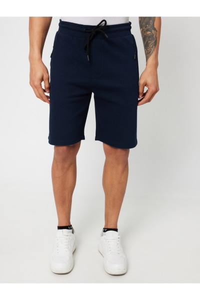 Navy blue Male Straight Shorts & Bermuda