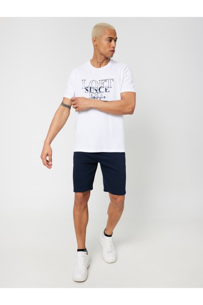 Navy blue Male Straight Shorts & Bermuda