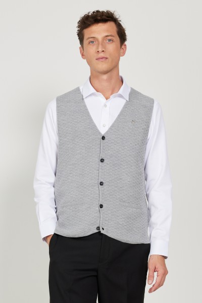 Grey Male Waistcoat