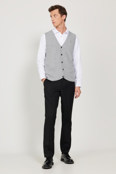 Grey Male Waistcoat