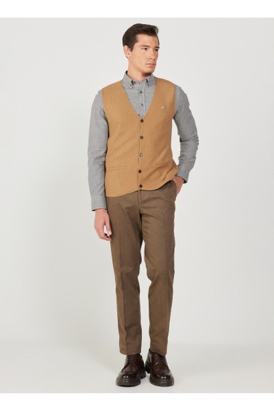 Brown Male Waistcoat