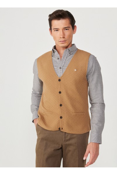 Brown Male Waistcoat