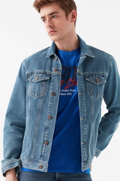 Blue Male Jacket