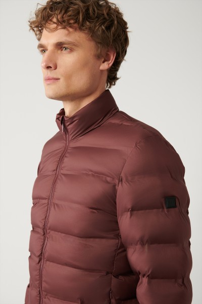 burgundy Male coats
