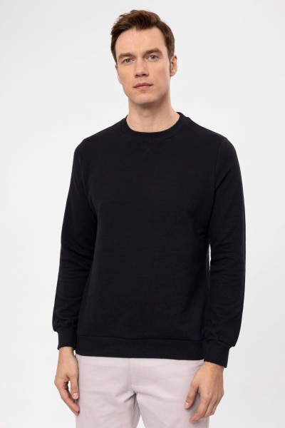 Black Male dobby Sweatshirt