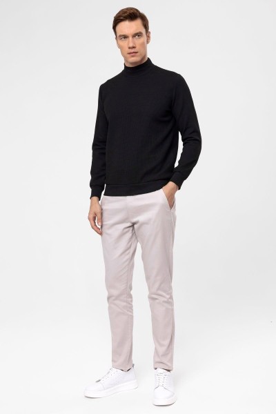 Black Male Quilted Sweatshirt