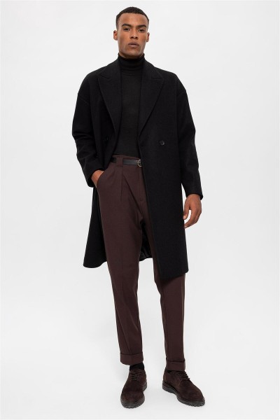 Black Male Straight Coat