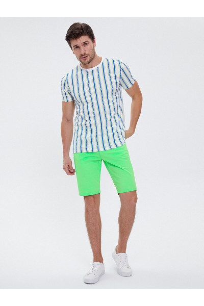 Green Male Shorts & Bermuda