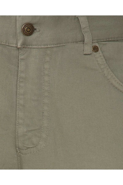 Green Male Plain Trousers