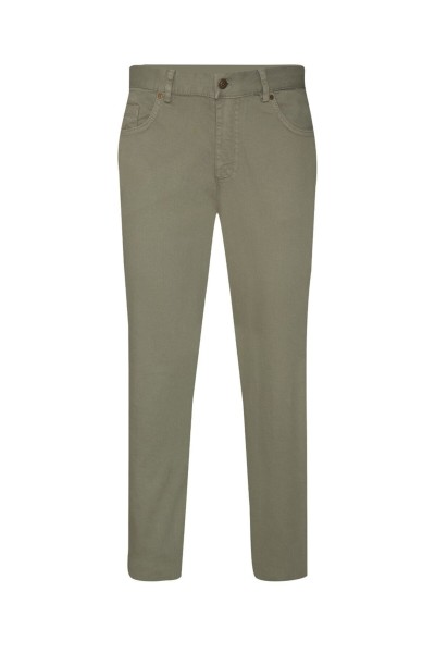 Green Male Plain Trousers