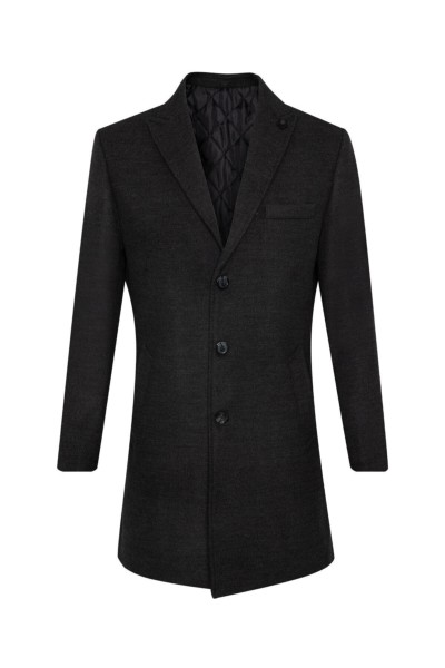 Black Male Plaid / Check Coat