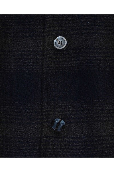 Black Male Striped Coat