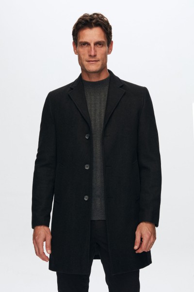 Black Male Straight Coat