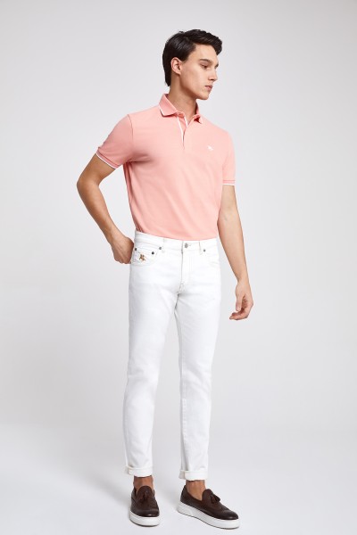White Male Straight Trousers