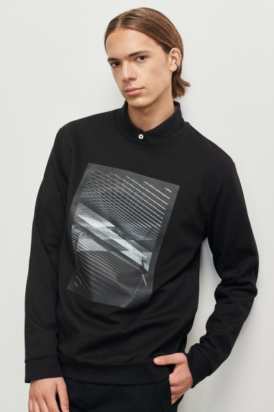 Black Male Straight Sweatshirt