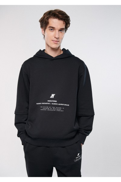 Black Male Slogan Sweatshirt