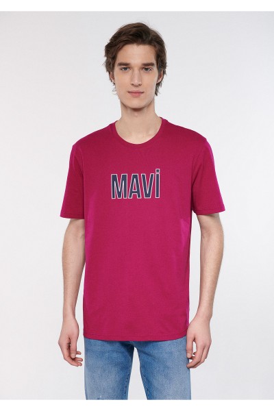 Pink Male Printed T-Shirts