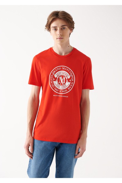 Red Male Slogan T-Shirts
