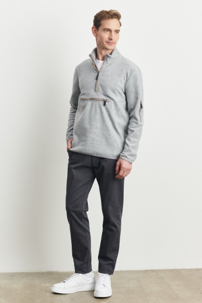 Grey Male Straight Softshell & Fleece