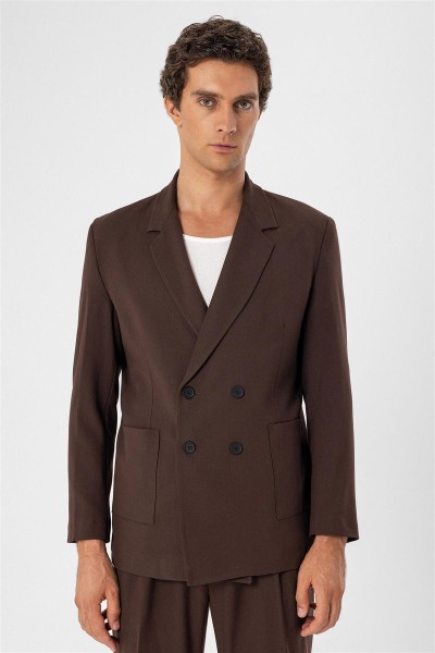 Brown Male Straight Jacket
