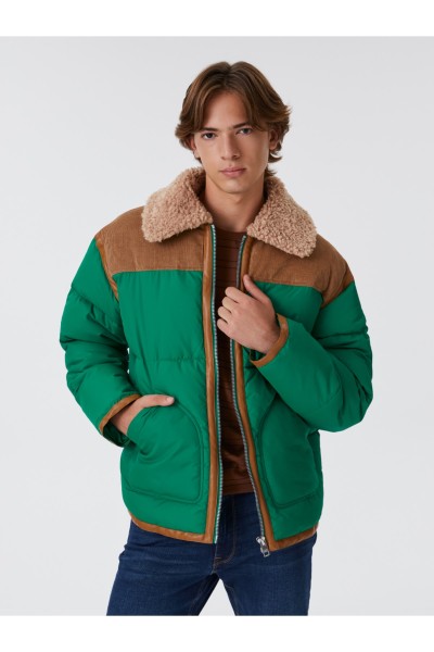 Green Male Straight coats
