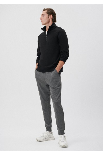 Grey Male Straight Sweatpants