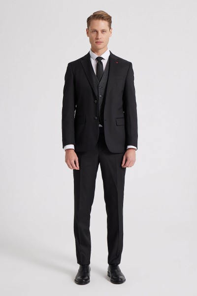 Black Male Straight Suit