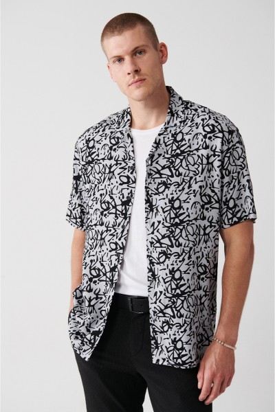 Black Male patterned Shirt