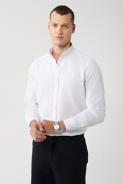 White Male Straight Shirt