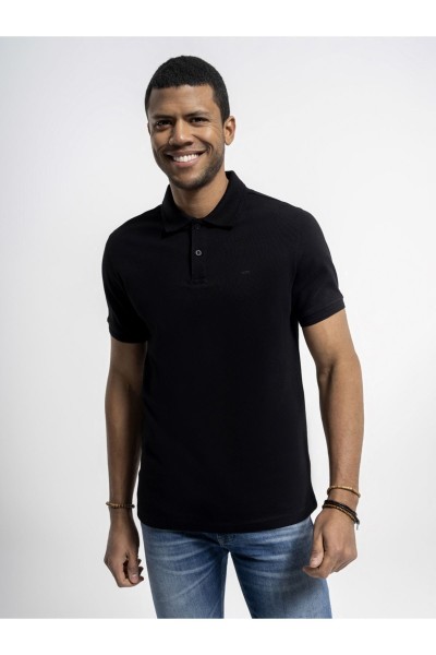 Black Male Polo Neck T-shirt