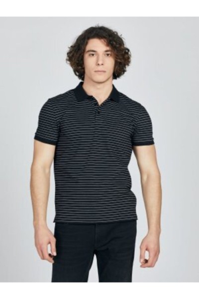 Black Male Polo Neck T-shirt