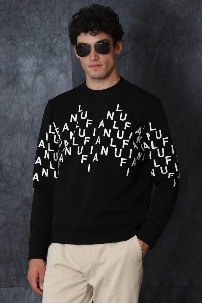 Black Male Geometric Sweatshirt
