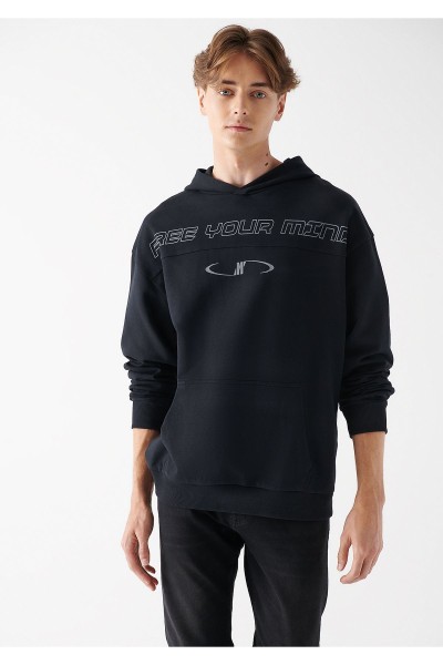 Black Male Slogan Sweatshirt