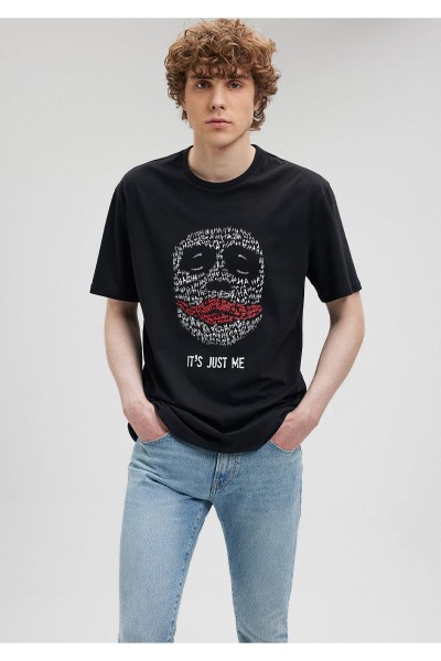 Black Male Printed T-Shirts
