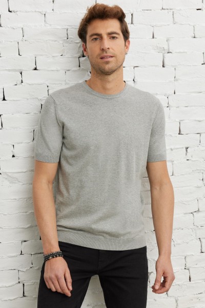 Grey Male Straight T-Shirts