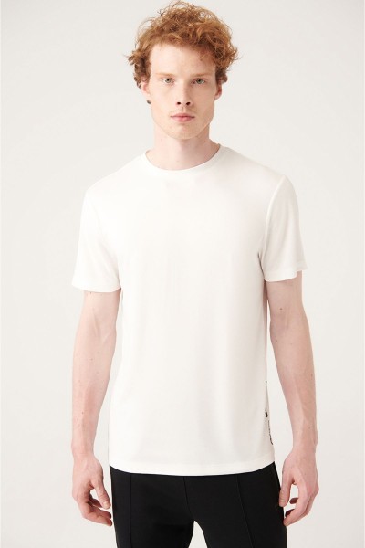Ecru Male Straight T-Shirts